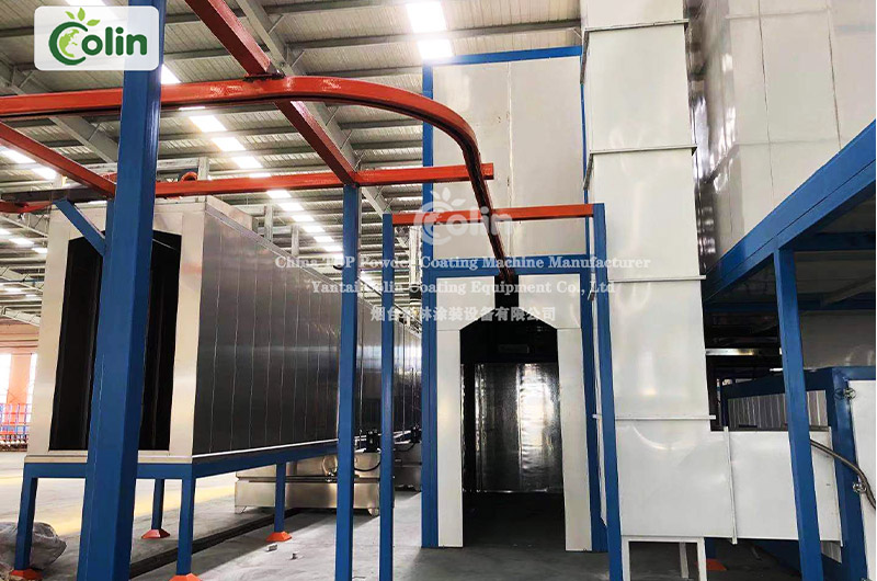 automatic powder coating line