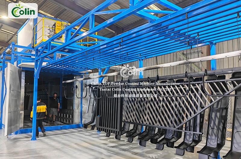 fence powder coating line