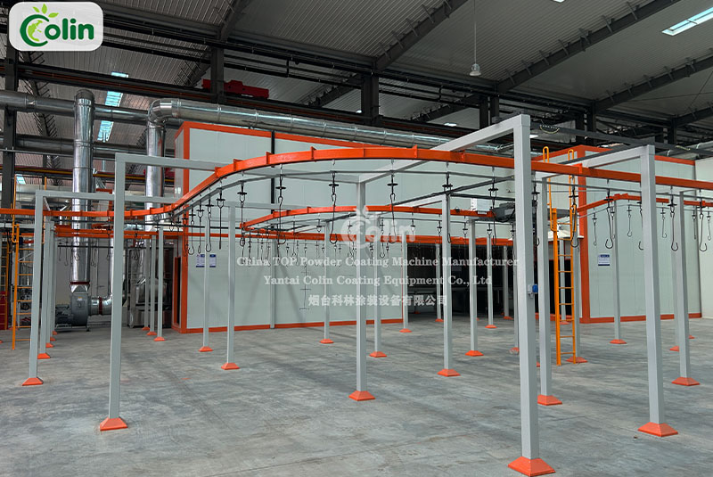 Bridge type powder curing oven